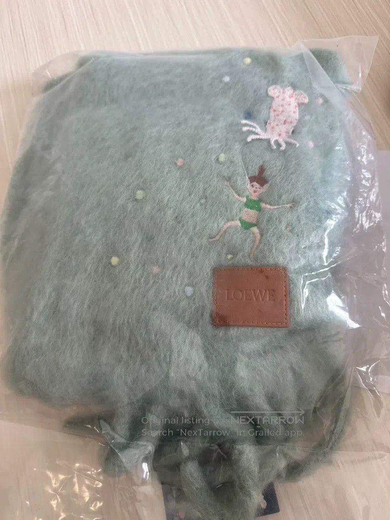 Loewe LOEWE size 23*185cm Cashmere and Wool Blend Knit Scarf with Size ONE SIZE - 3 Thumbnail