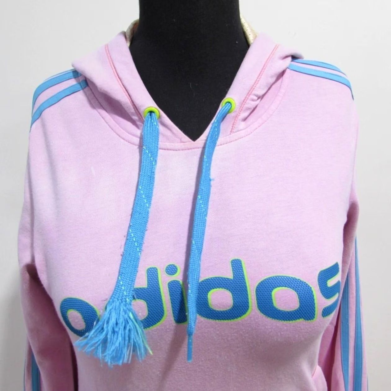 Adidas Adidas Women’s Pink Zipped Hooded Hoodie Size M 36/38 UK Size ONE SIZE - 2 Thumbnail