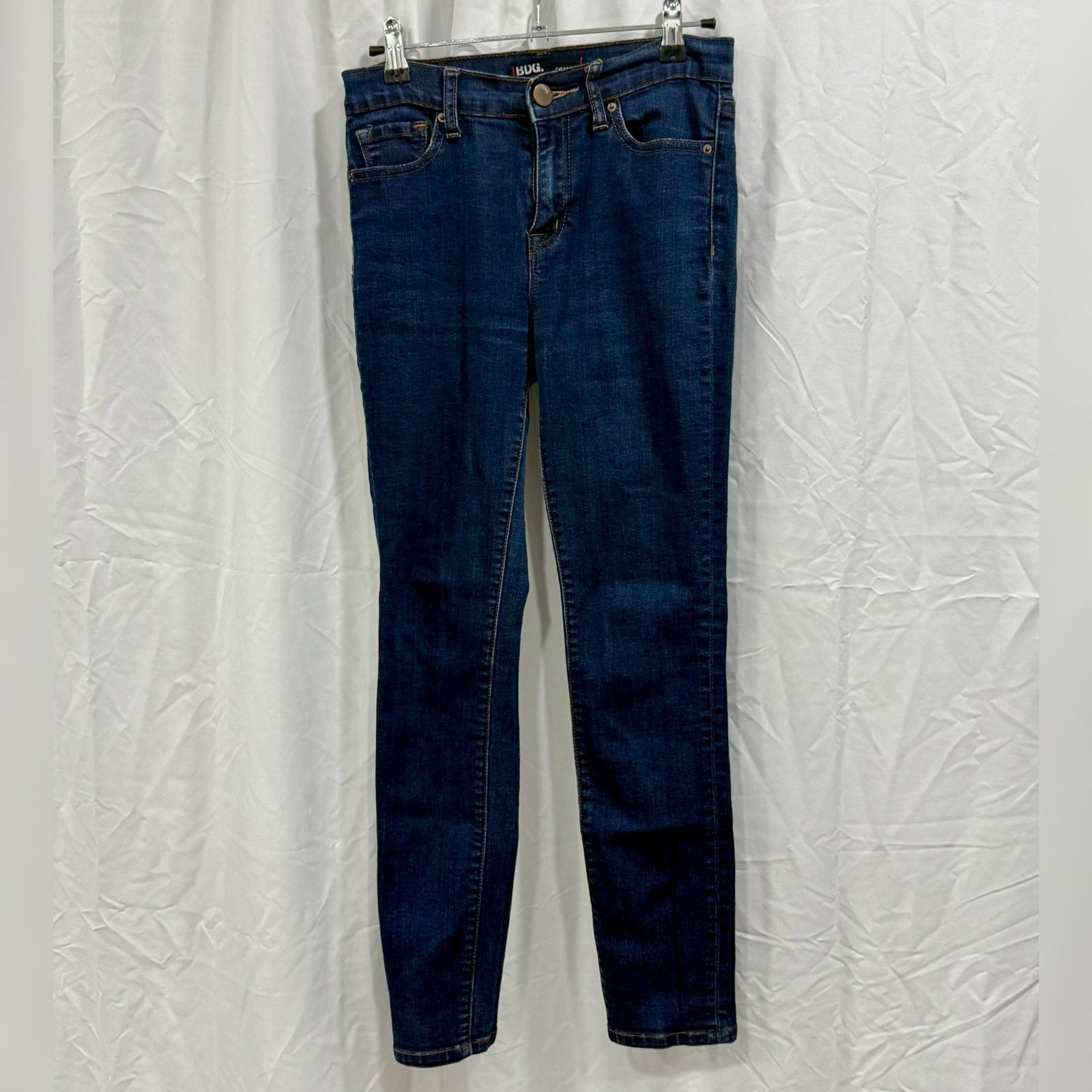 Bdg BDG Cigarette High-Rise Dark Wash Jeans | Sz 28x30 Size 28" / US 6 / IT 42 - 2 Thumbnail