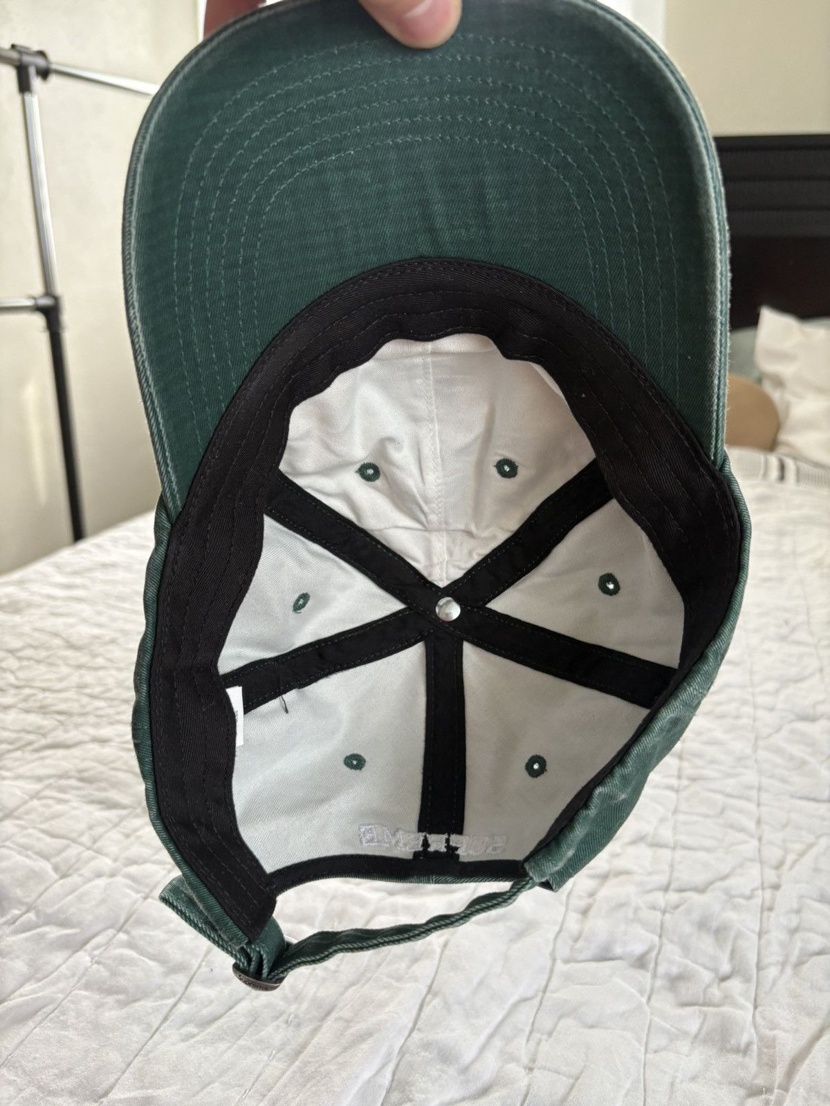 Supreme Supreme - Overdyed Green S logo cap Size ONE SIZE - 5 Thumbnail