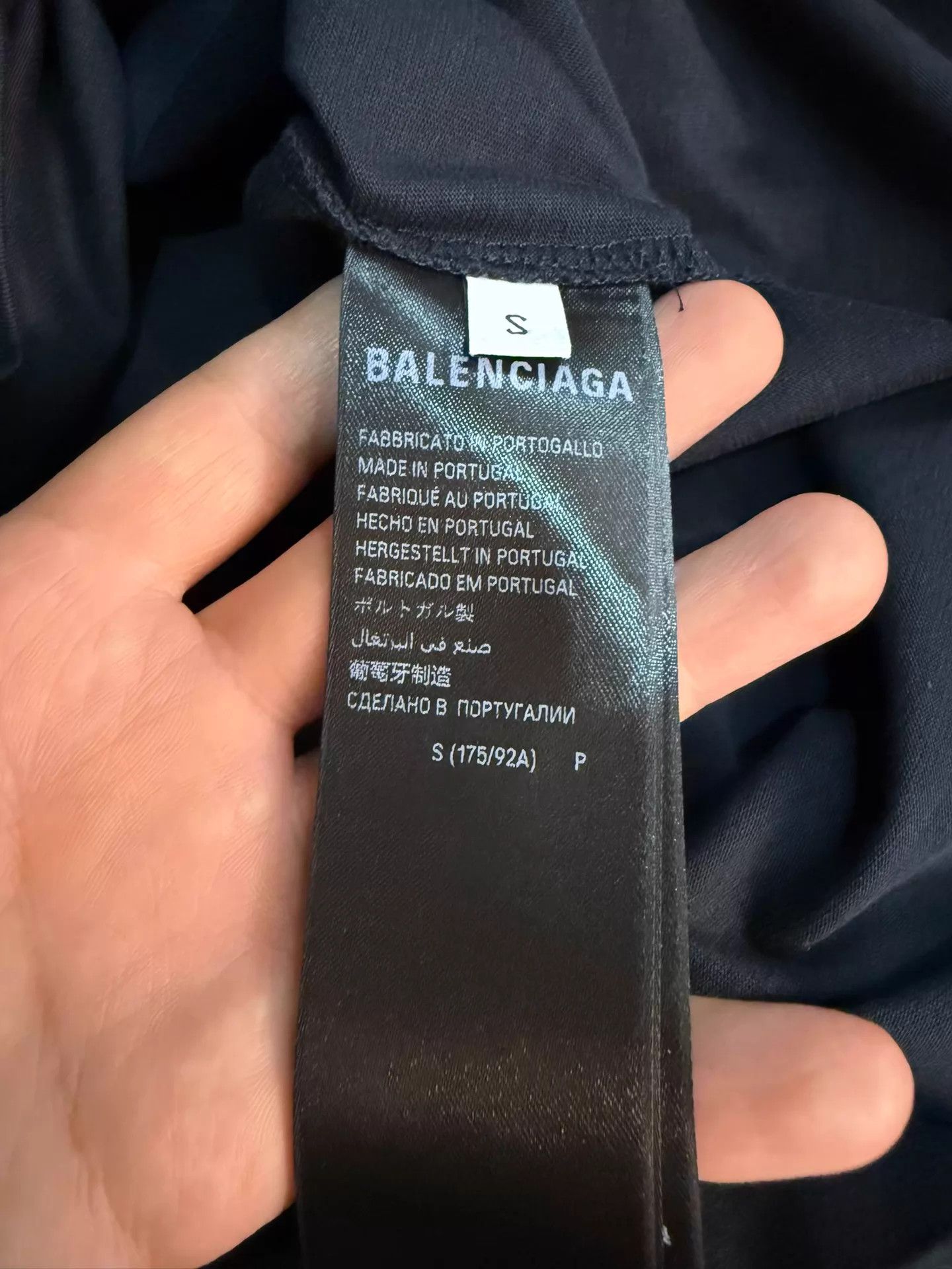 Balenciaga Balenciaga S (L Fit) Tee Embroidered & Tape Graffiti Size US S / EU 44-46 / 1 - 6 Thumbnail