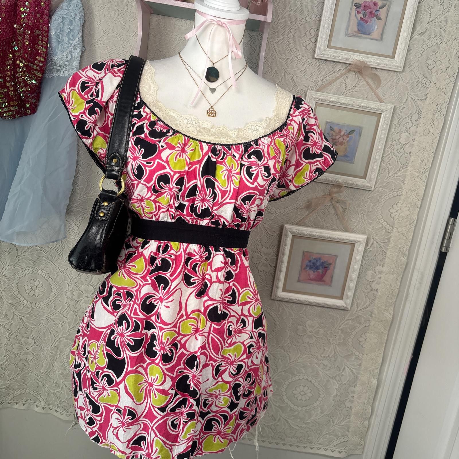 Other y2k tie back fitted pink blouse Size XL / US 12-14 / IT 48-50 - 2 Thumbnail