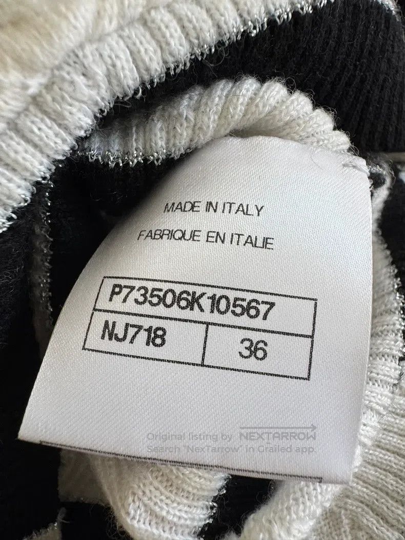 Chanel Chanel Black and white love knitted coat Size XS / US 0-2 / IT 36-38 - 5 Thumbnail