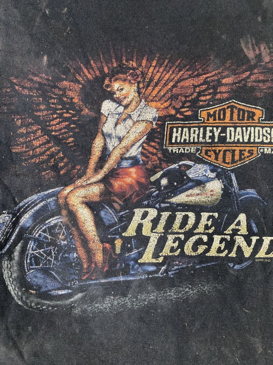 Harley Davidson Vintage haRLEY & davidson HD DISTRESSED TEE SIZE XL 3381 Size US XL / EU 56 / 4 - 4 Thumbnail