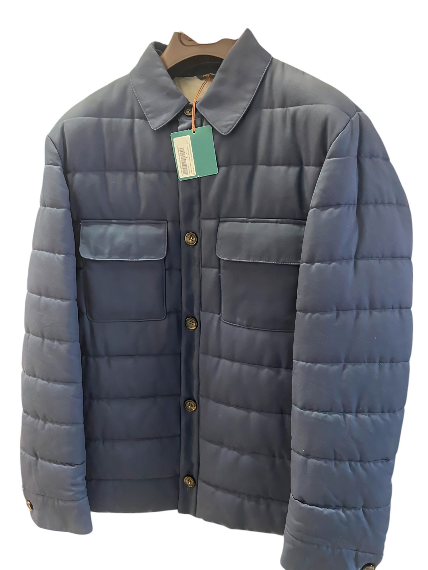 QUILTED SILK OVERSHIRT