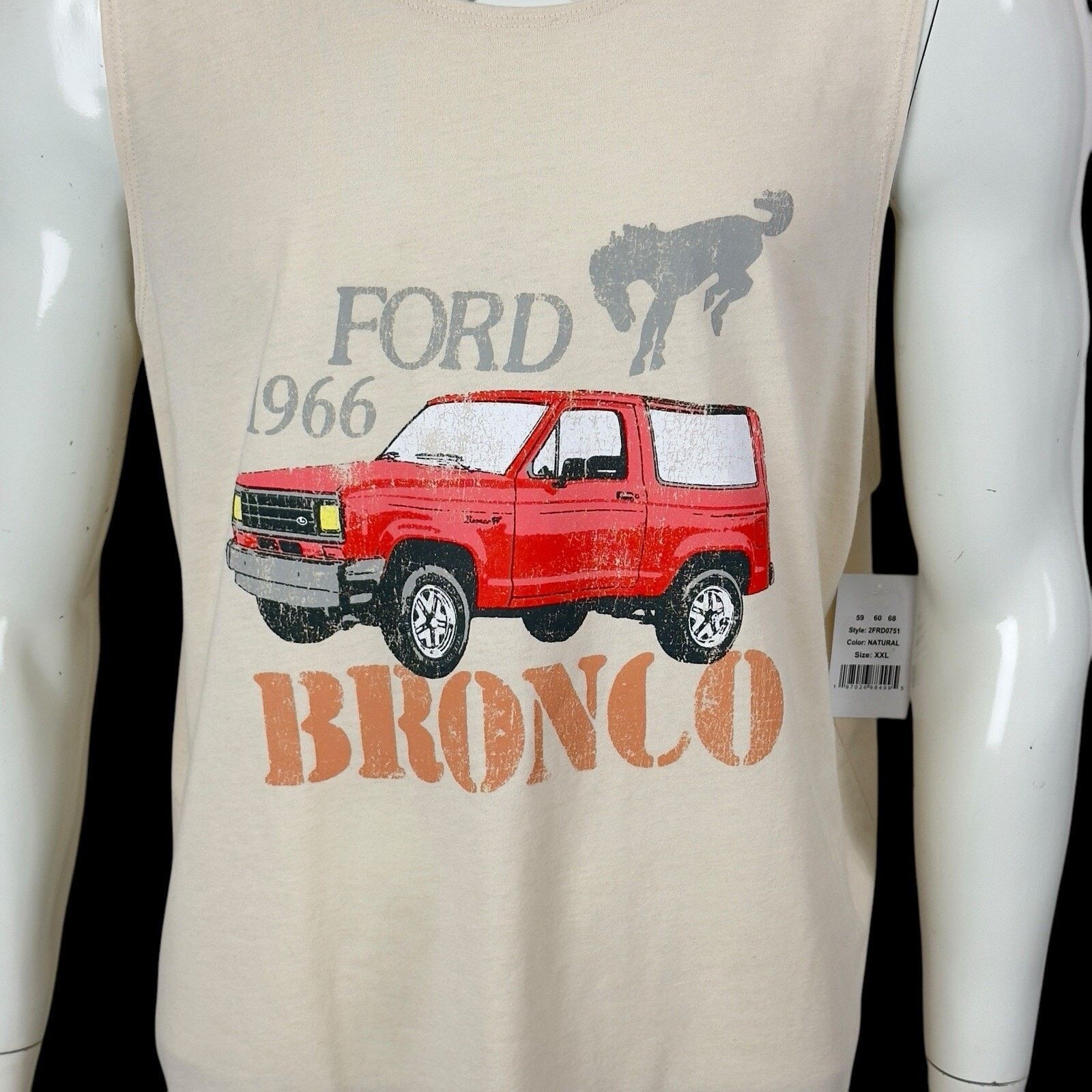 Other Hybrid Apparel Men's XXL Ford 1966 Bronco Tank Top cotton Size US XXL / EU 58 / 5 - 7 Thumbnail