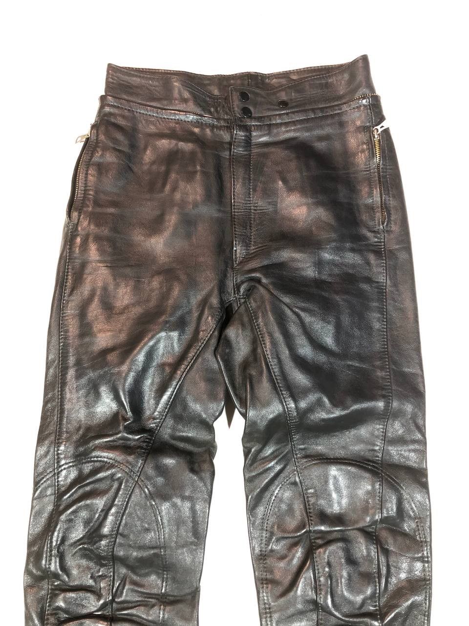 Genuine Leather × Vintage Harro Vintage Leather Racing Moto Pants Size US 28 / EU 44 - 2 Thumbnail