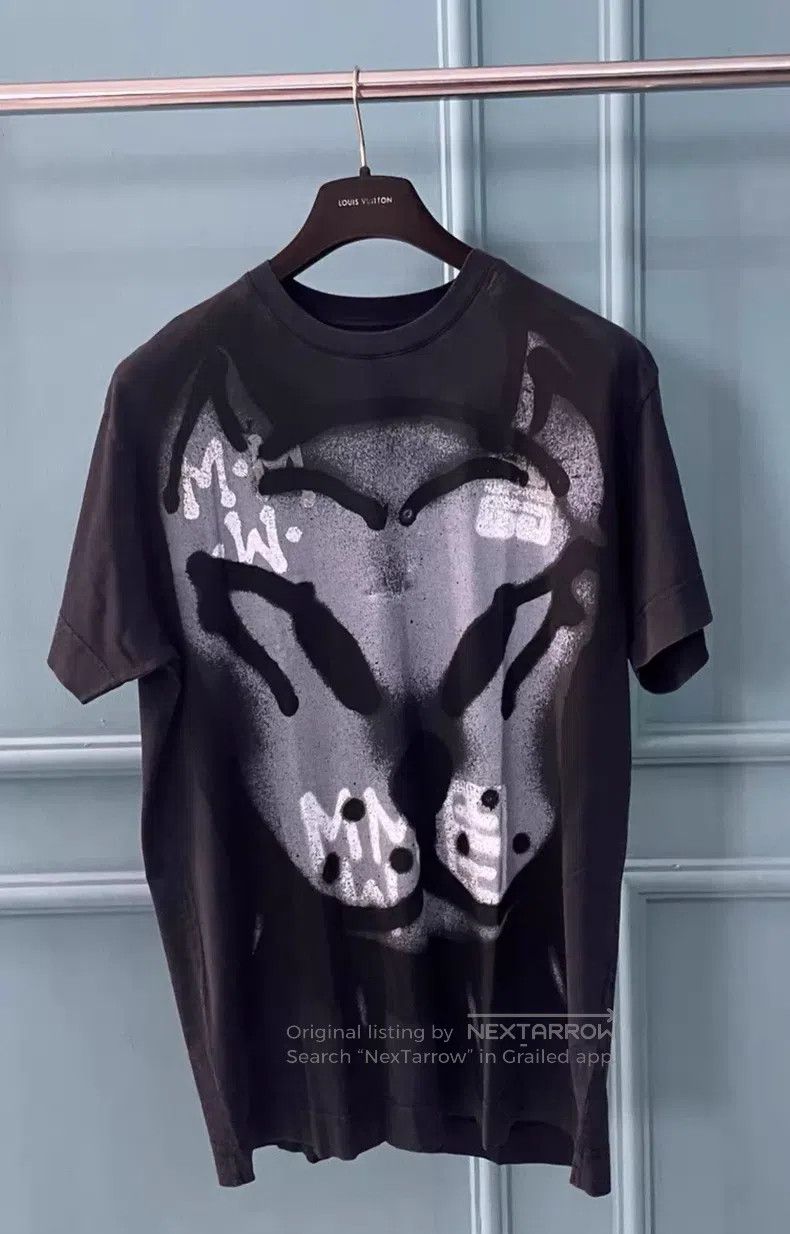 Givenchy Givenchy Graffiti dog head spray-painted black short-sleev Size US S / EU 44-46 / 1 - 1 Thumbnail