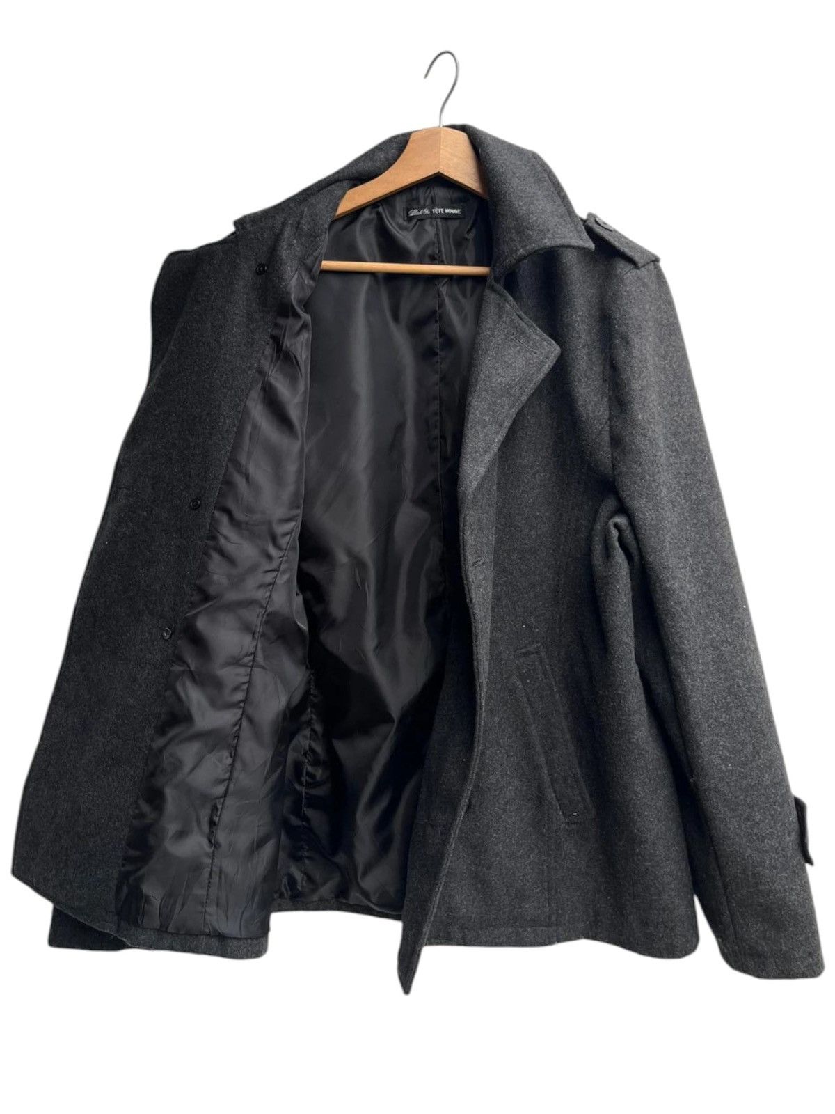 Tete Homme Black on Tete Homme Double Breasted Jacket Size US L / EU 52-54 / 3 - 4 Thumbnail
