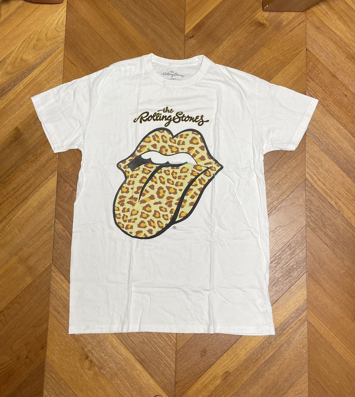 Rolling Stones Leopard Print Tee