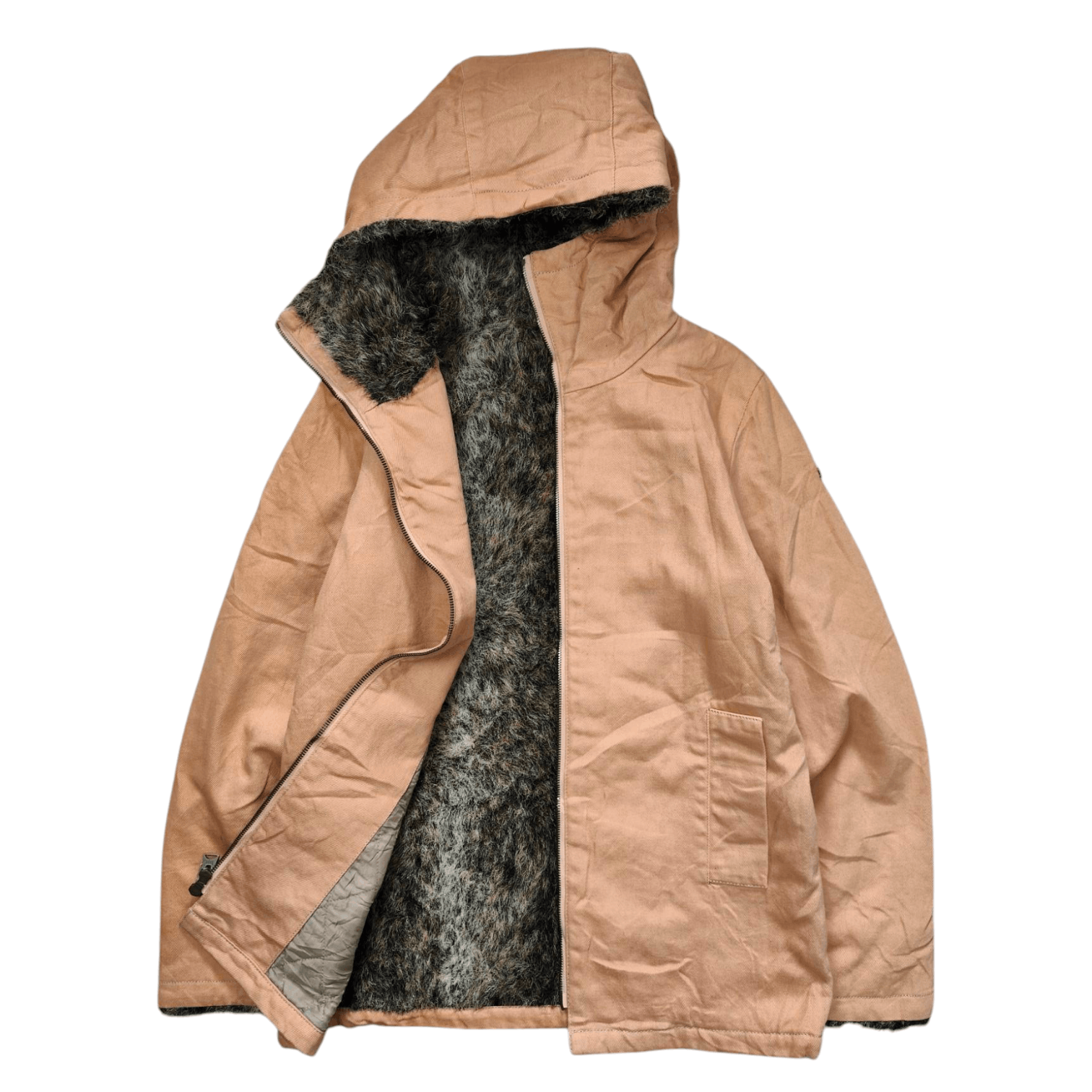 Bape BAPY by BAPE Fur Inner Canvas Hoodie Jacket Size M / US 6-8 / IT 42-44 - 5 Thumbnail