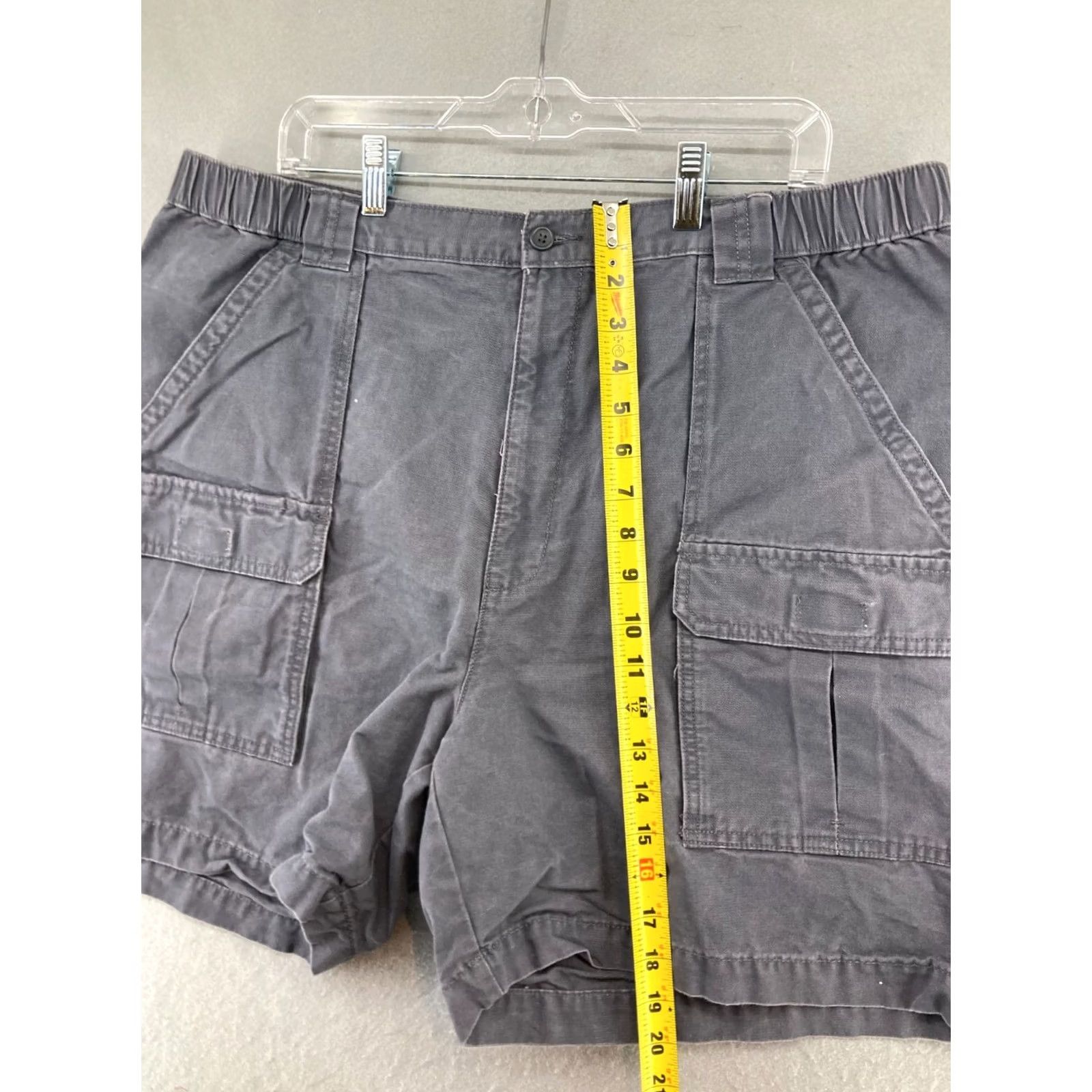 Savane Savane Mens Shorts 40 Gray Canvas Cargo Everyday Size US 40 / EU 56 - 3 Thumbnail