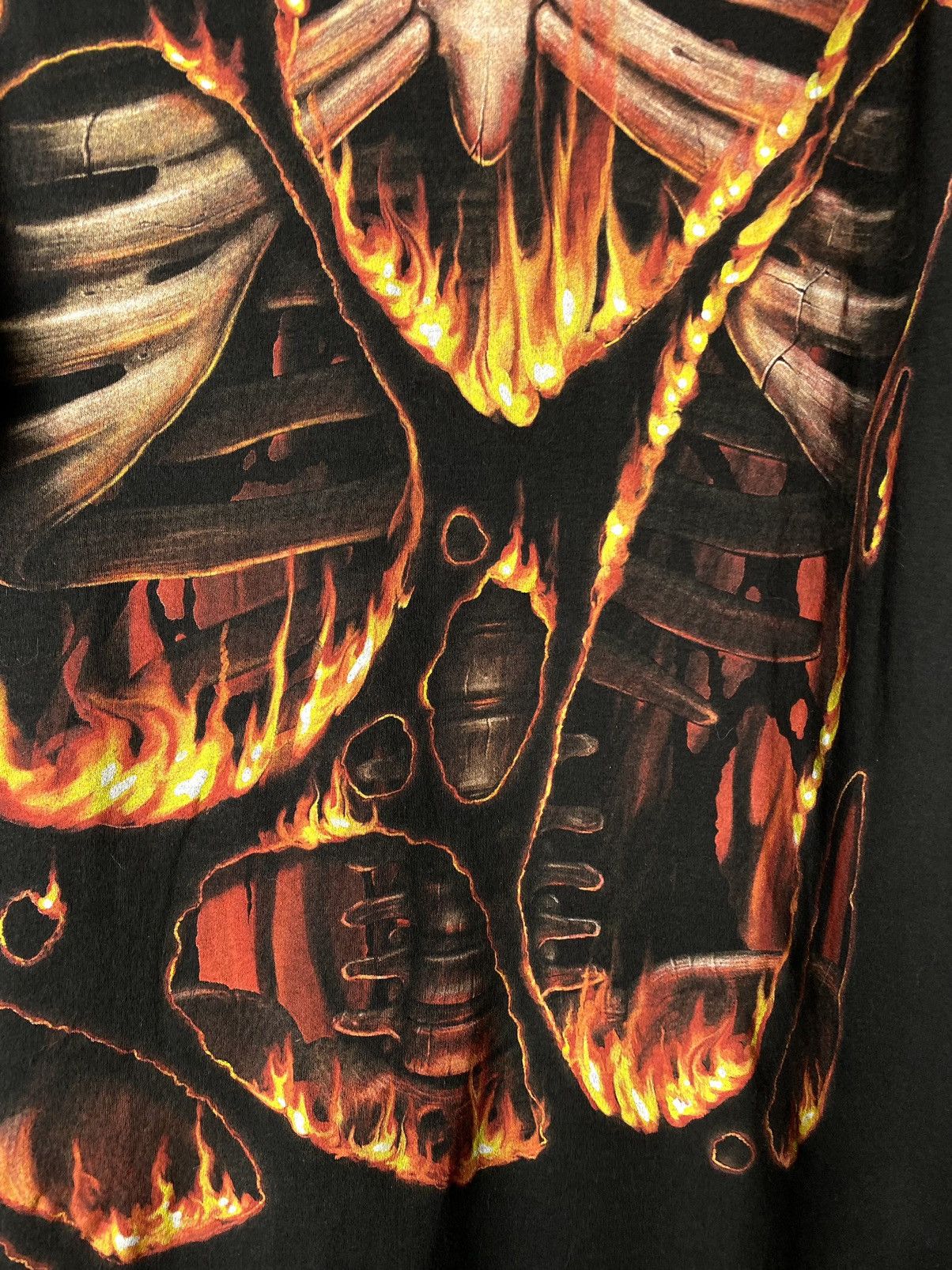 Band Tees Rare! 90’s Vintage Skeleton Outdoor Sun faded T Shirt Size US M / EU 48-50 / 2 - 4 Thumbnail