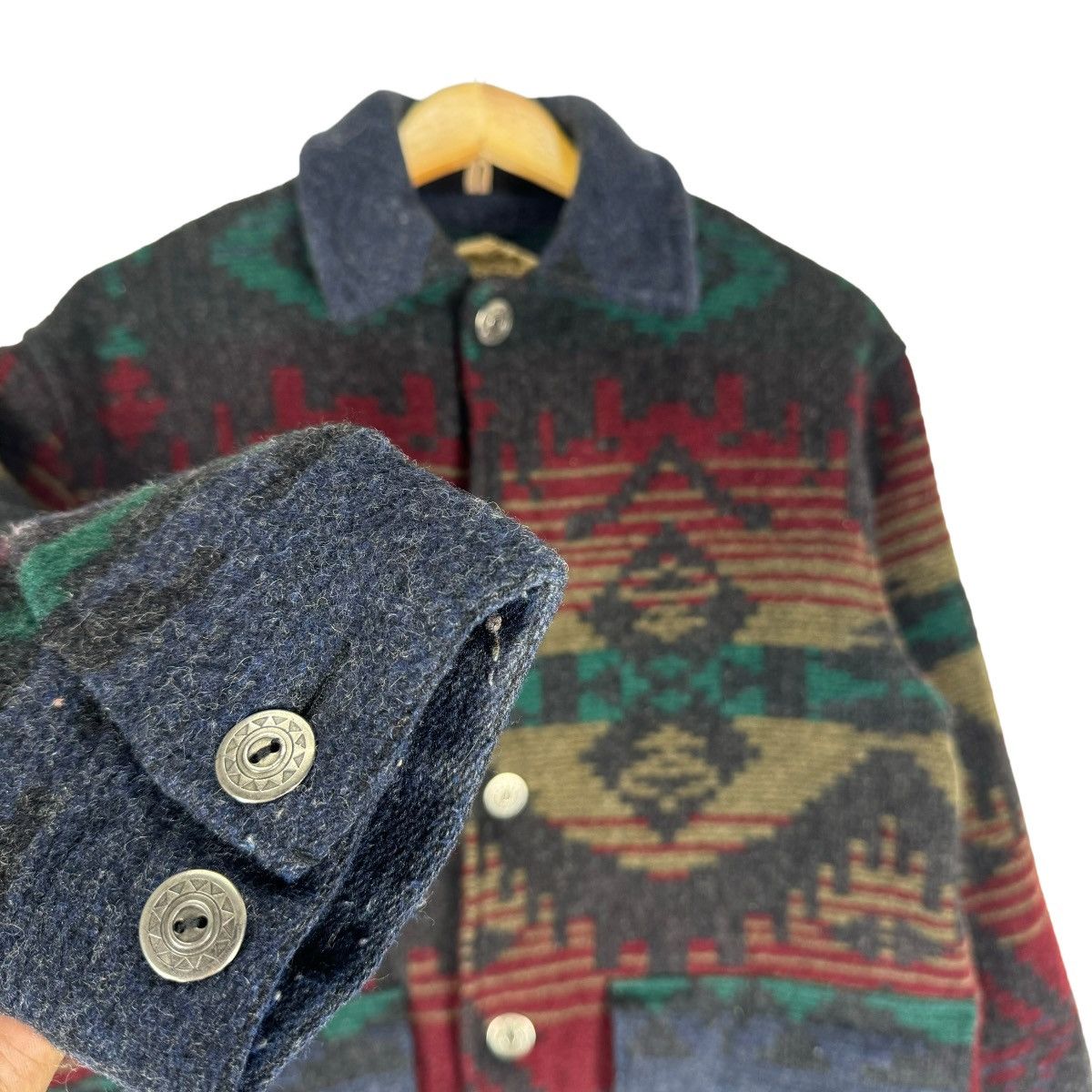 Vintage × Woolrich Woolen Mills ⚡️WOOLRICH USA NATIVE WOOL BUTTON JACKET Size US S / EU 44-46 / 1 - 6 Thumbnail
