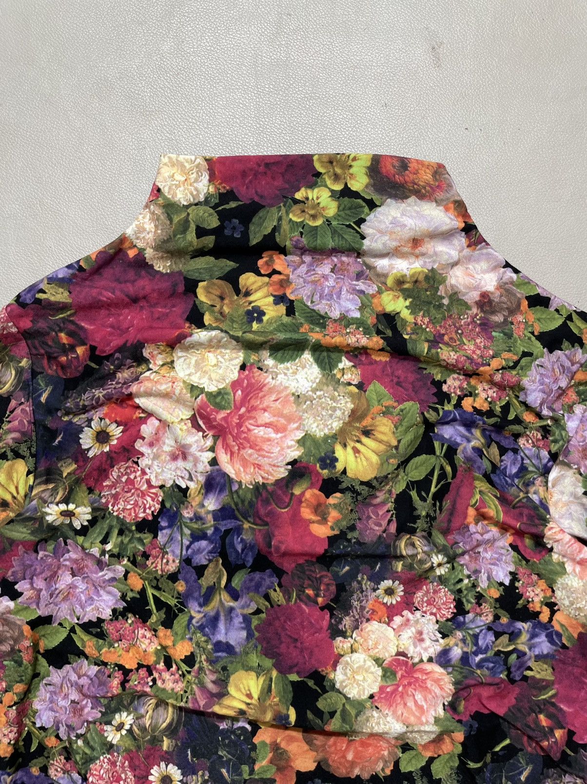 Issey Miyake Japanese brand Floral Flower Printed Mesh Longsleeve Size M / US 6-8 / IT 42-44 - 2 Thumbnail