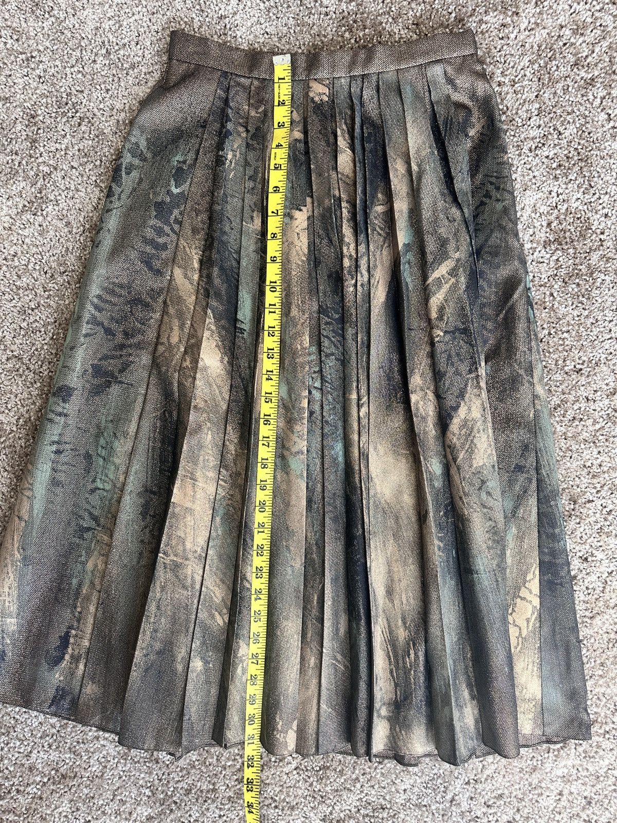 Ralph Lauren Purple Label Ralph Lauren Collection Hand Painted Pleated Skirt Size 27" / US 4 / IT 40 - 7 Thumbnail