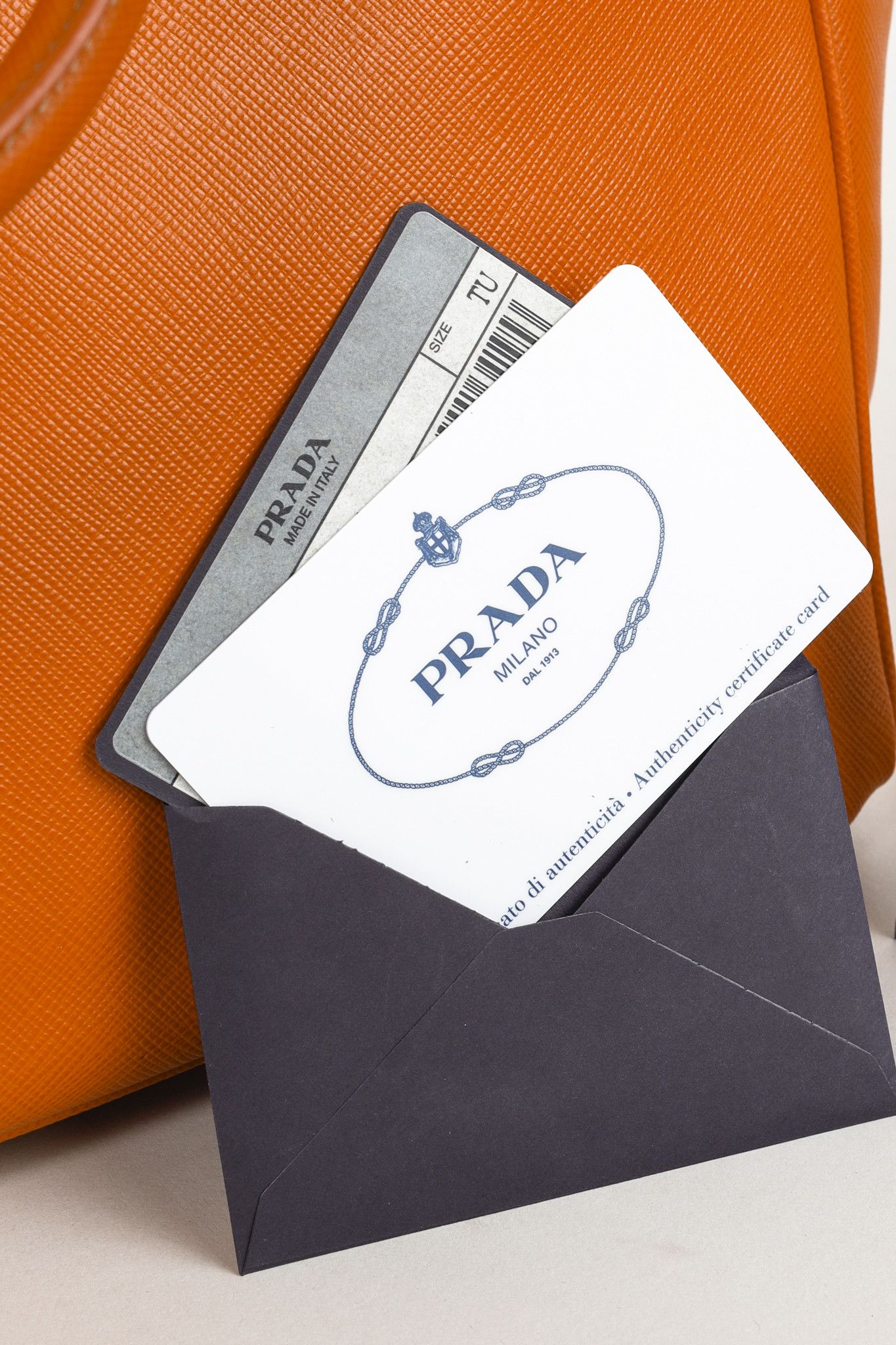 Prada Prada Orange Papaya Saffiano Lux Tote Bag BN1844 Size ONE SIZE - 15 Thumbnail