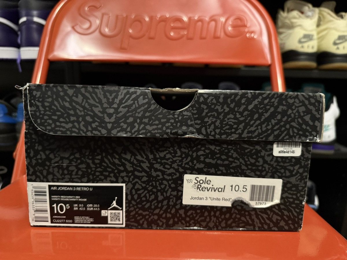 Jordan Brand Air Jordan 3 Retro SE ‘Unite-CHI Exclusive’ Size US 10.5 / EU 43-44 - 7 Thumbnail