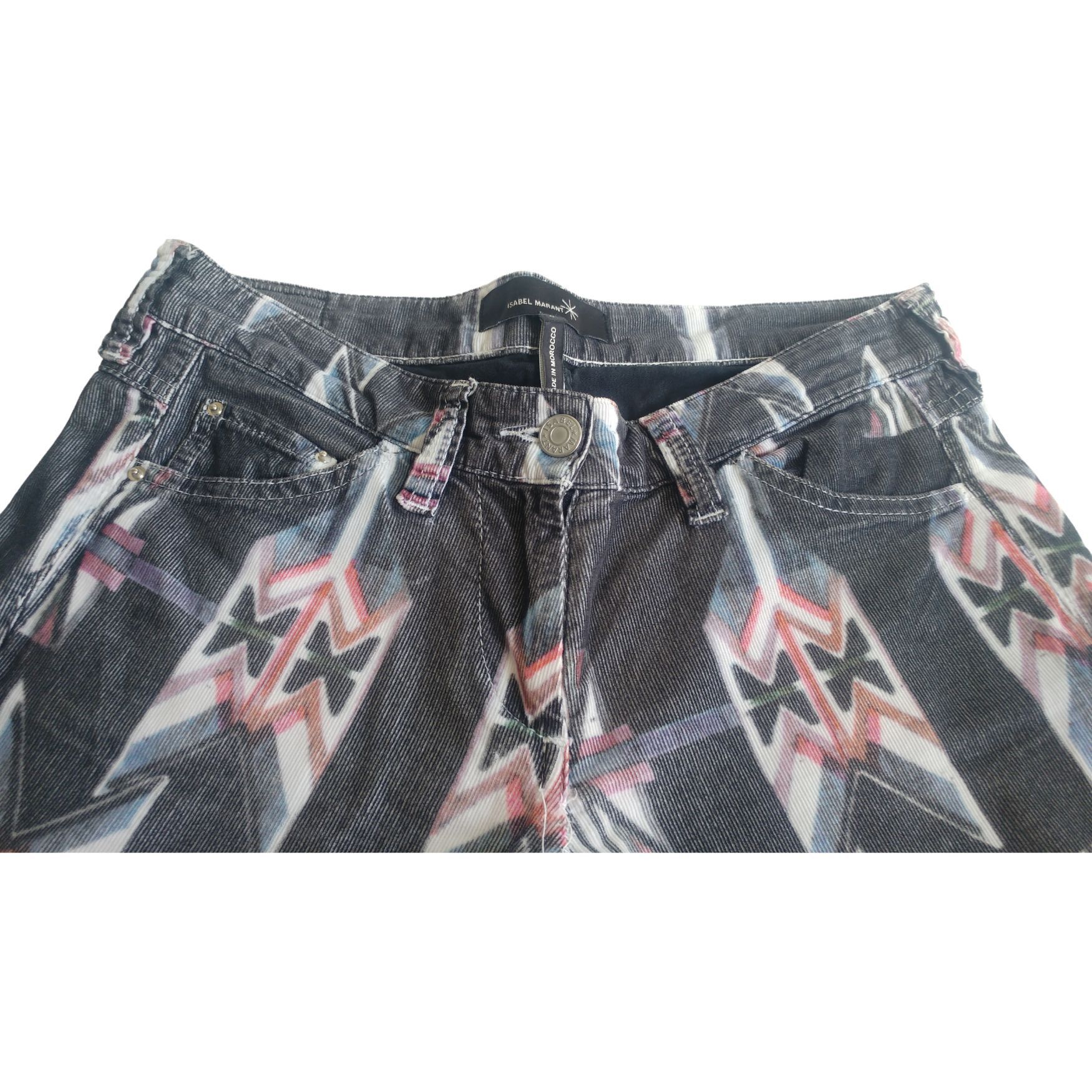 Isabel Marant multicolor light corduroy jeans Size 24" / US 00 / IT 34 - 14 Thumbnail