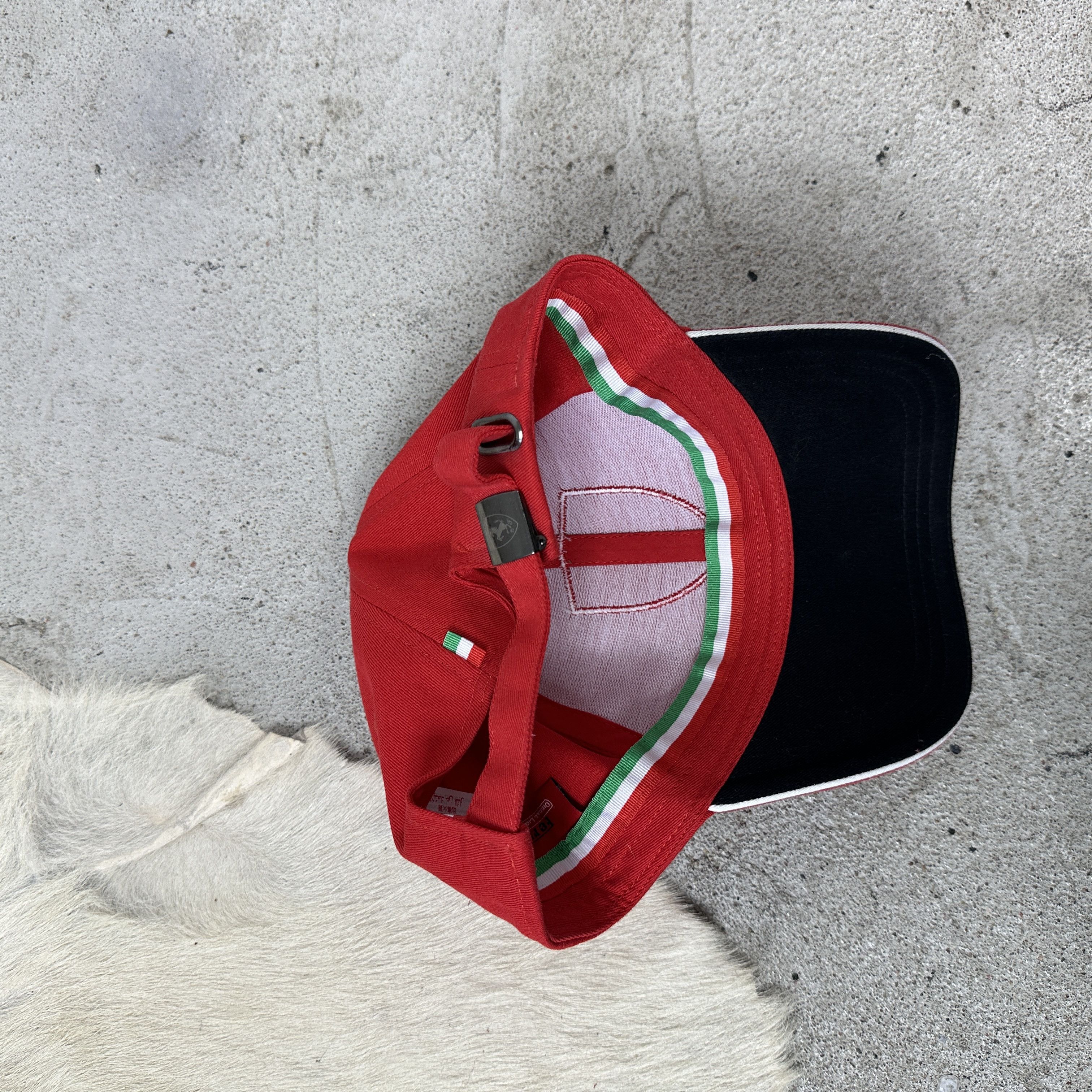 Ferrari × Vintage Vintage Y2K Streetwear Sportswear Ferrari Hat Size ONE SIZE - 7 Thumbnail
