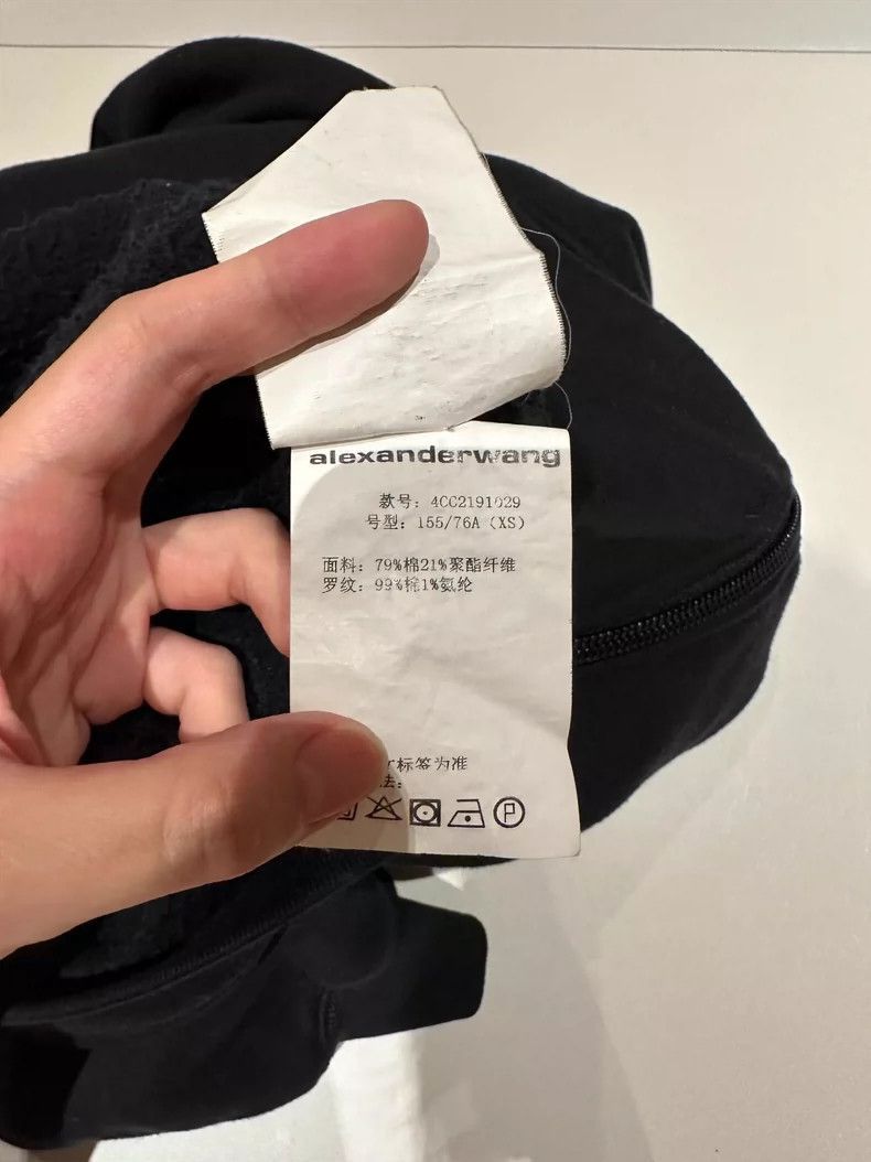 Alexander Wang Alexanderwang Zipper Shoulder Design Hoodie- Size XS / US 0-2 / IT 36-38 - 5 Thumbnail