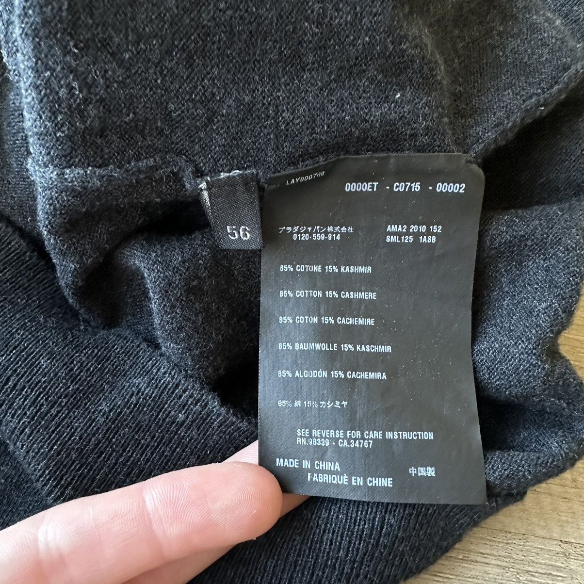 Prada × Vintage Vintage FW2010 Prada Two Tone Cotton&Cashmere Roll Neck Size US XL / EU 56 / 4 - 11 Thumbnail