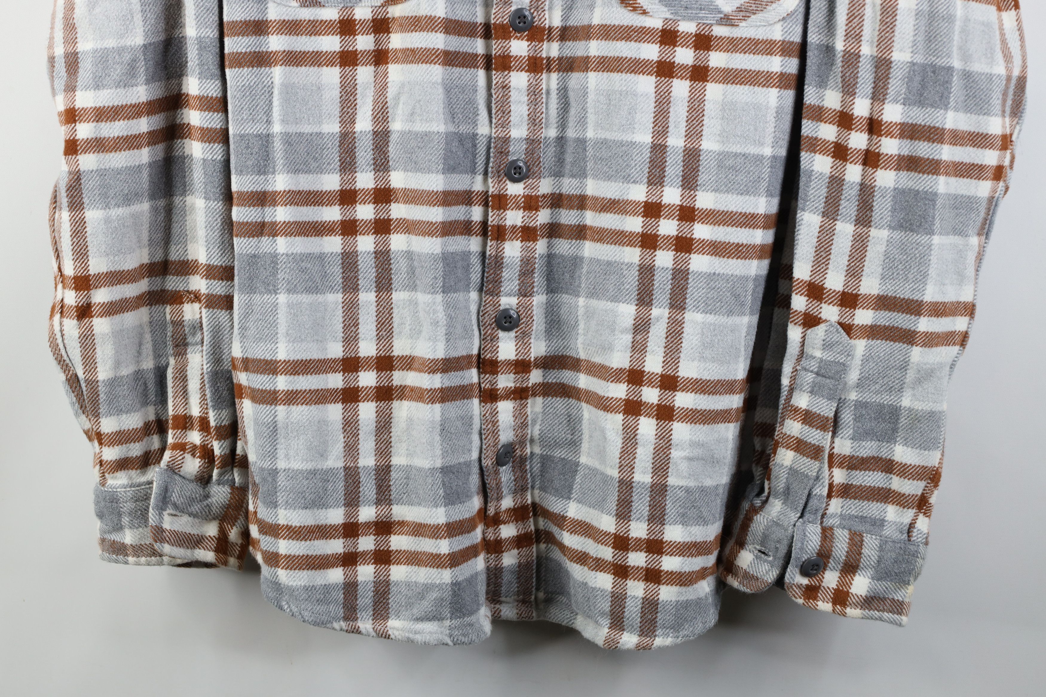 Lands' End Vintage Lands End Heavyweight Flannel Collared Button Shirt Size US XXL / EU 58 / 5 - 3 Thumbnail
