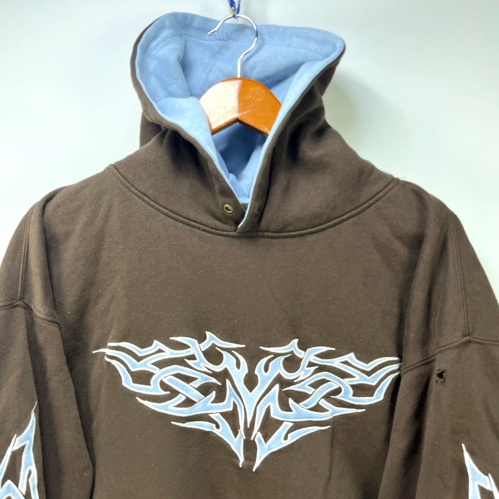 Vintage VINTAGE Sapphire Lounge Hoodie XL Men Brown Cotton Fleece Hooded Long Sleeve Winter Fall Spring Size US XL / EU 56 / 4 - 2 Thumbnail