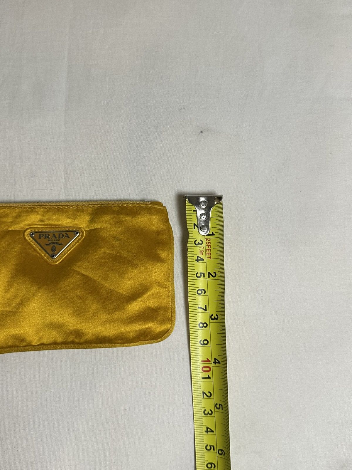 Prada Prada Pouch Clutch TESSUTO Giallo Fluo Nylon Neon Yellow Size ONE SIZE - 16 Thumbnail