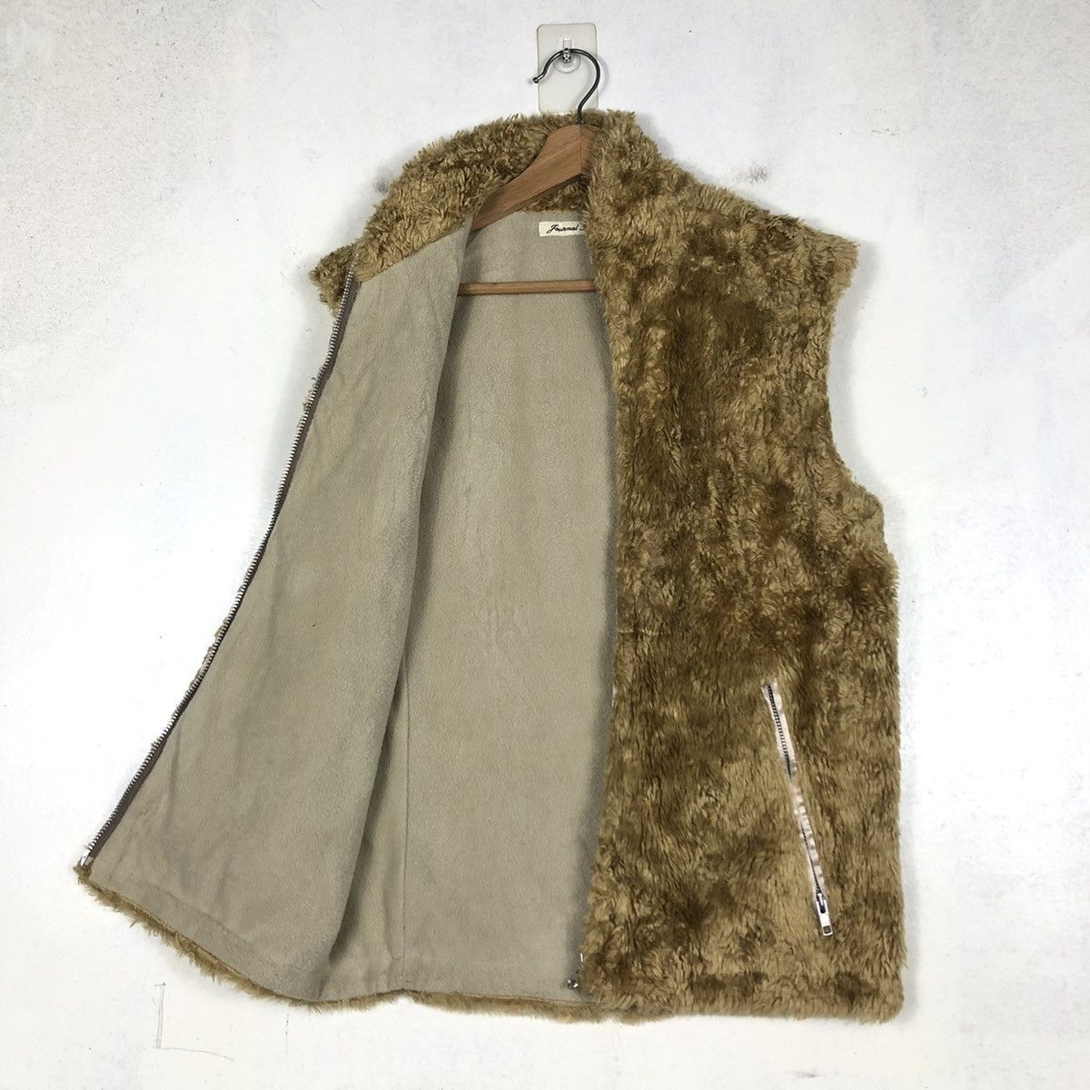 Japanese Brand 📌MINK FUR TANK TOP VEST BIKER JACKET JOURNAL STANDARD Size US M / EU 48-50 / 2 - 12 Thumbnail