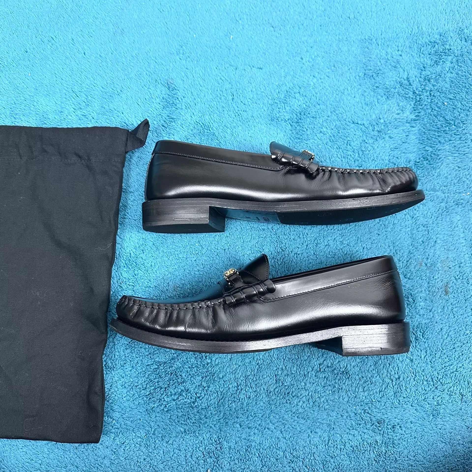 Celine Celine Luco Patent Leather Loafers Black 38 Mint Size US 7.5 / IT 37.5 - 2 Thumbnail