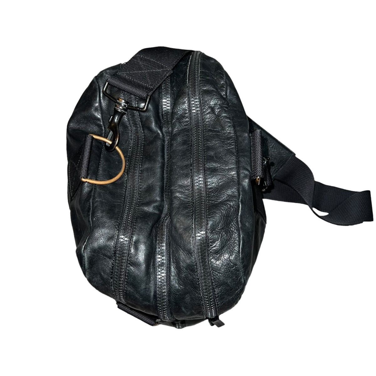 Helmut Lang HELMUT LANG 04AW 2WAY LEATHER SHOULDER BAG/ NYLON BOSTON BAG Size ONE SIZE - 9 Thumbnail
