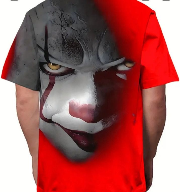 Free People Cool clown face full prints 3D t shirt Size US XL / EU 56 / 4 - 2 Thumbnail