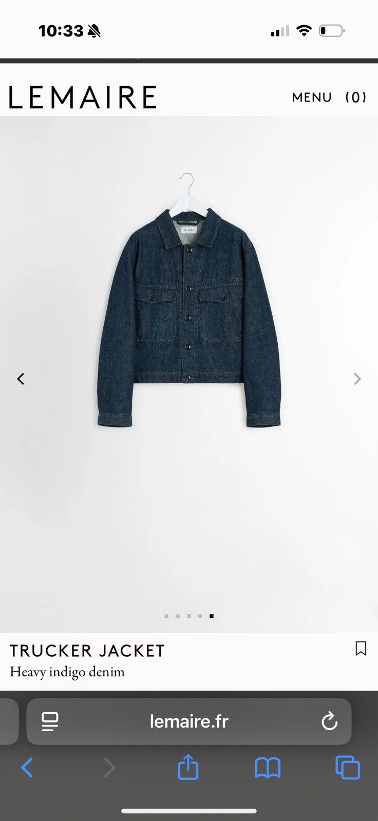 Lemaire Lemaire denim trucker jacket Size US XL / EU 56 / 4 - 9 Thumbnail