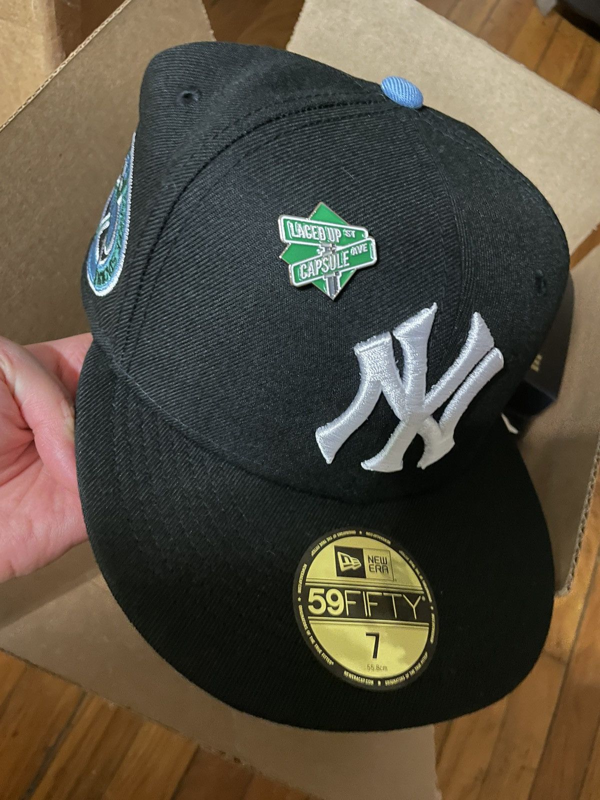 New Era Black New Era 59FIFTY MLB New York Yankees - Sz 7 Size ONE SIZE - 1 Thumbnail