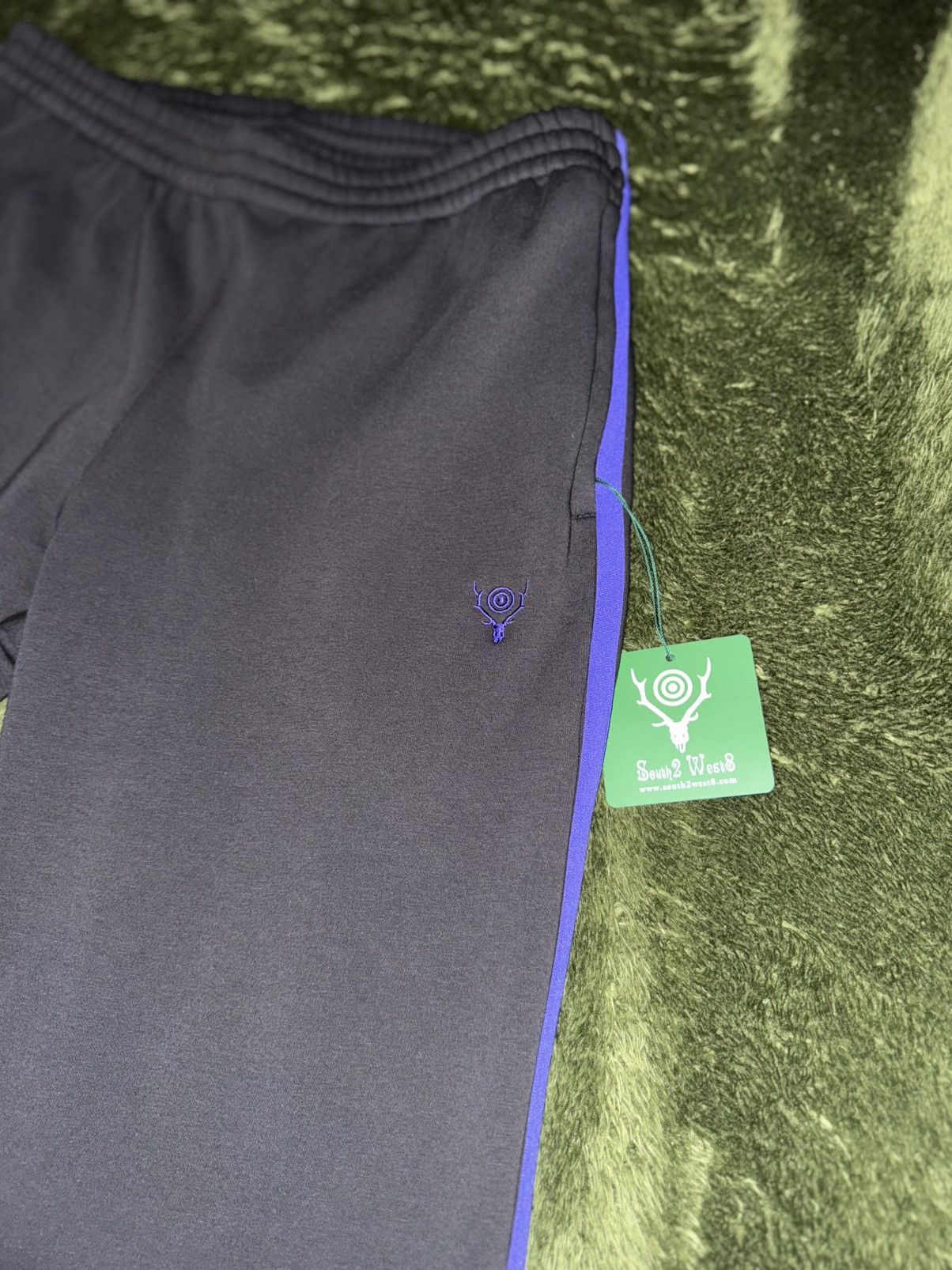South2 West8 [L] South2 West8 Side Line Fleece Track Pants Black Size US 36 / EU 52 - 2 Thumbnail