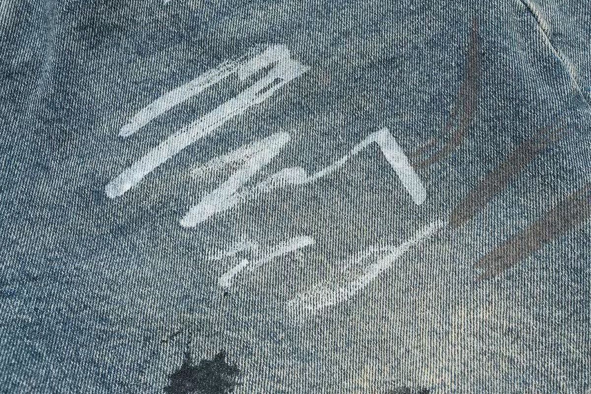 Designer Design Distressed Graffiti Printed Wide Leg Baggy Shorts Size US 32 / EU 48 - 9 Thumbnail