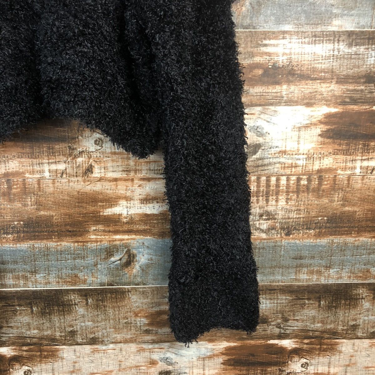 Japanese Brand DL Revlon Newyork Black Mohair Knitwear #C035 Size L / US 10 / IT 46 - 5 Thumbnail
