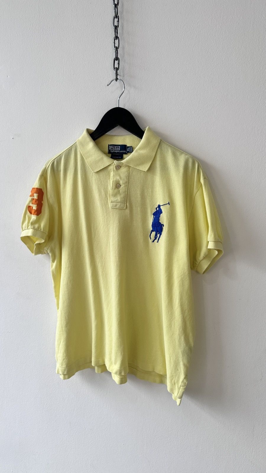 Polo Ralph Lauren Polo Ralph Lauren Big Pony Shirt Size XL Custom Fit Yellow Size US XL / EU 56 / 4 - 4 Thumbnail