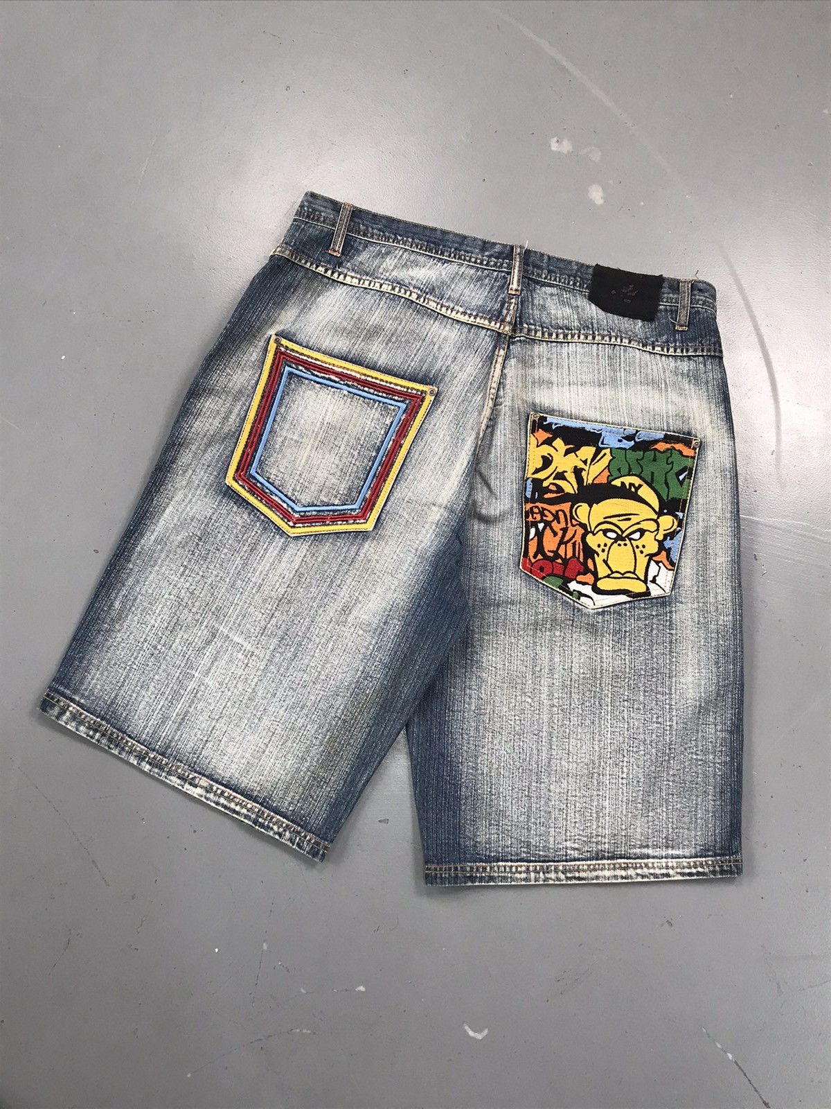 JNCO × Southpole × Vintage Crazy vintage fool jeans angry monkey 🐵 denim jort Size US 40 / EU 56 - 2 Thumbnail