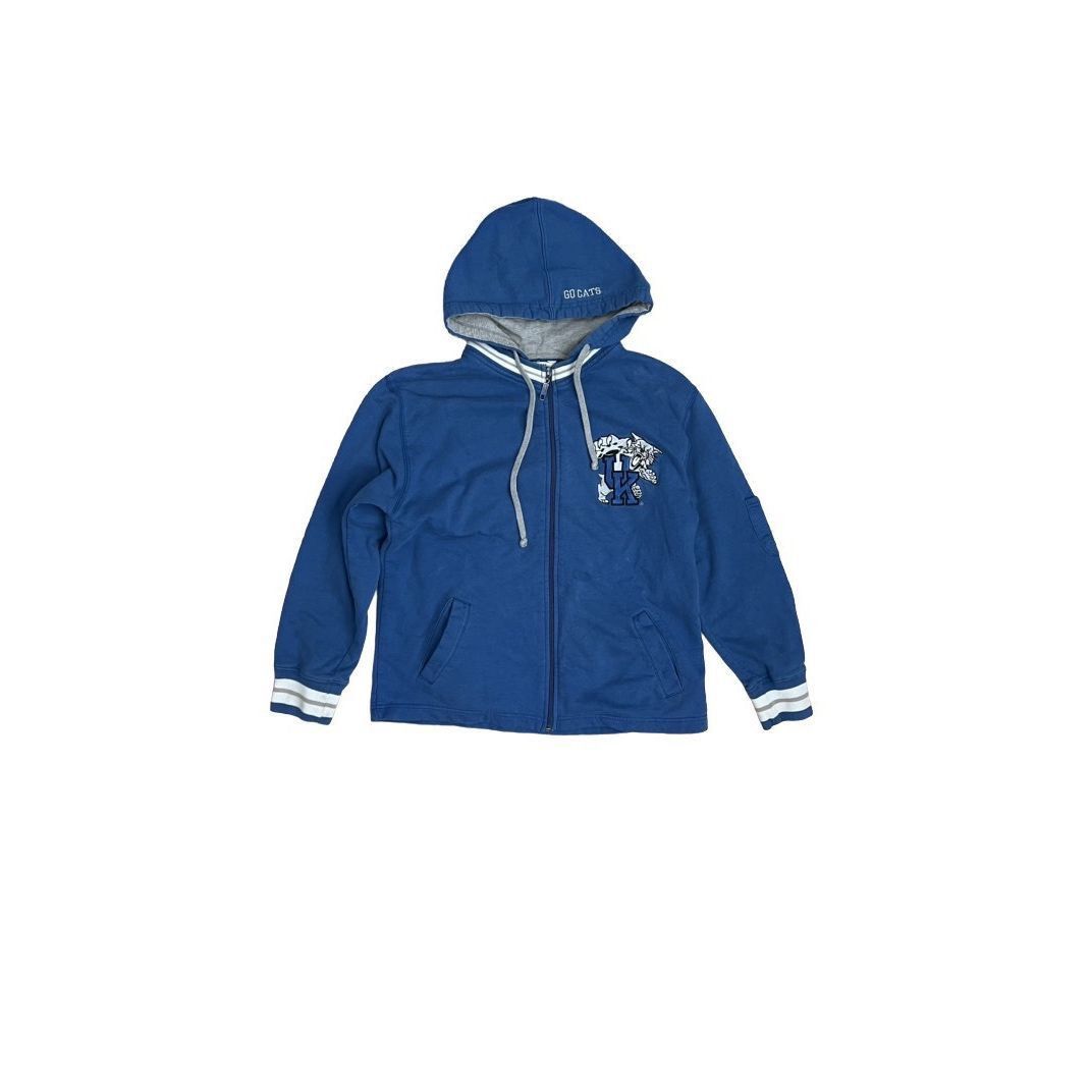 Vintage Vintage Kentucky Wildcats Full Zip Hoodie Blue Men's Size M Size M / US 6-8 / IT 42-44 - 1 Thumbnail