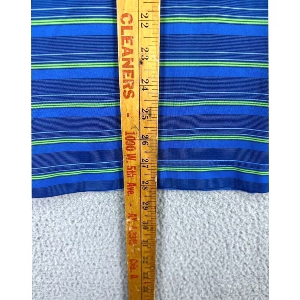 Cutter & Buck Cutter & Buck Polo Shirt Mens M Blue DryTec Golf Striped Logo EUC Size US M / EU 48-50 / 2 - 8 Thumbnail