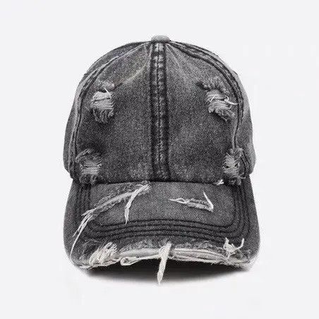 Japanese Brand Hazuki x Airi Utility grunge unisex distressed ripped cap Size ONE SIZE - 2 Thumbnail