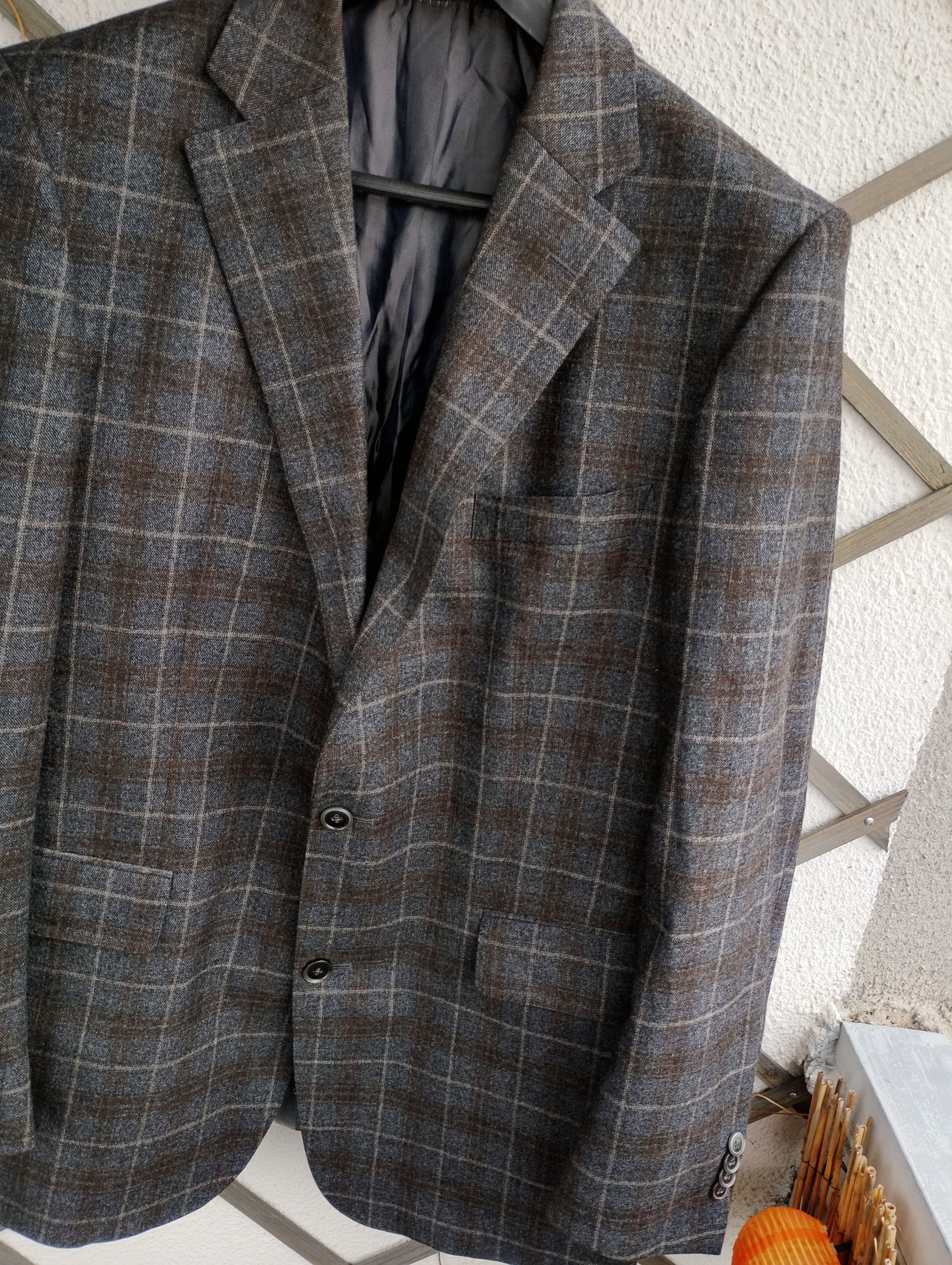 Swagger Eduard Dressler Loro Piana Super120's Wool Blazer 52 Size 52S - 3 Thumbnail