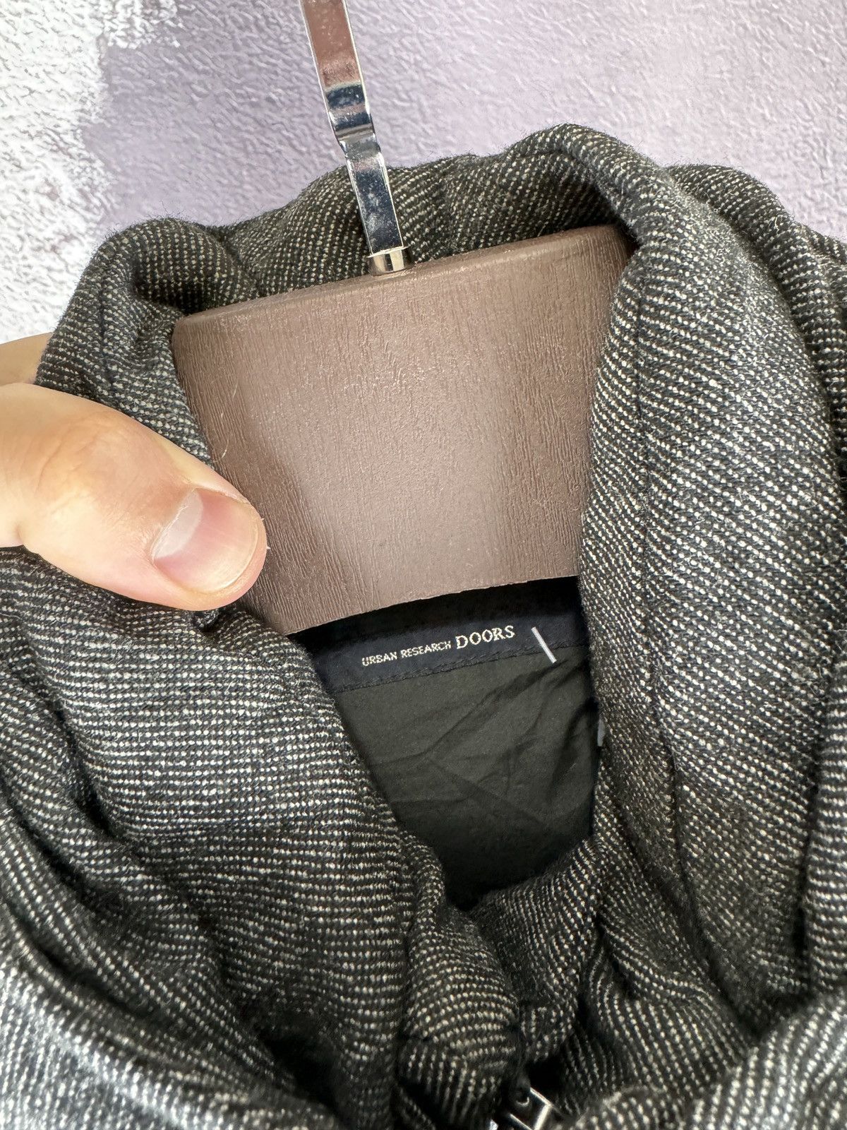Japanese Brand Urban Research Doors grey wool down quilted jacket coat Size US M / EU 48-50 / 2 - 11 Thumbnail