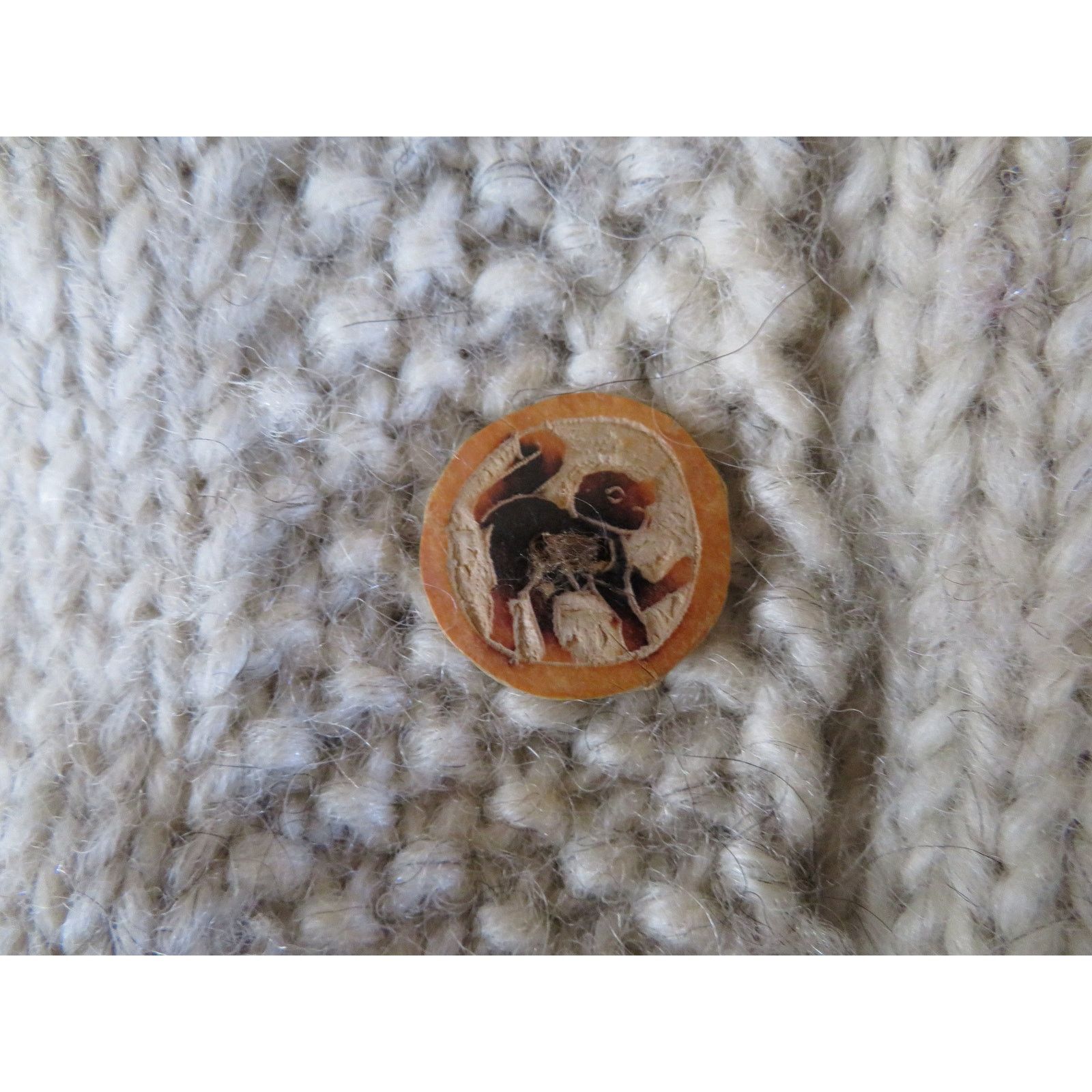 Other Knit Sweater Bodice Cardigan Designer Buttons Beige Wool M? Size M / US 6-8 / IT 42-44 - 8 Thumbnail
