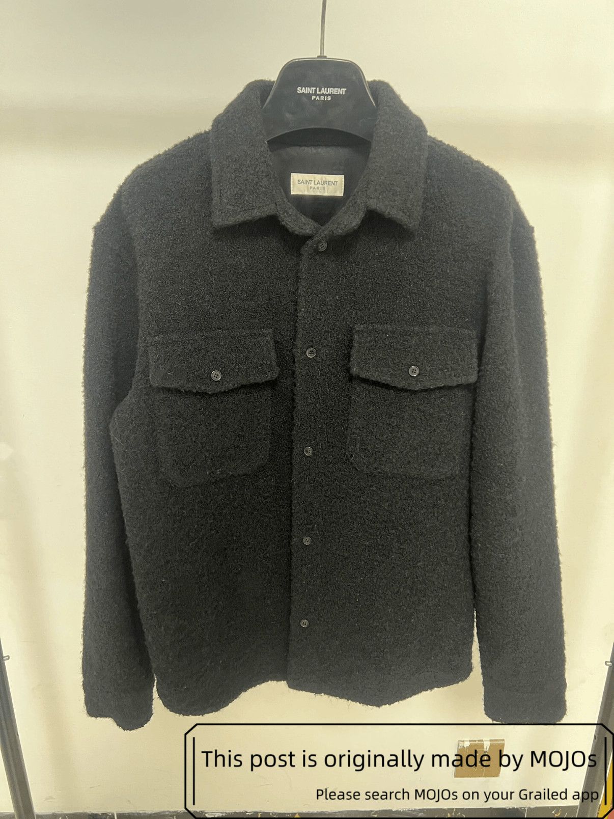 Sz XS Saint Laurent Paris 23AW Fleece Jacket mojos425