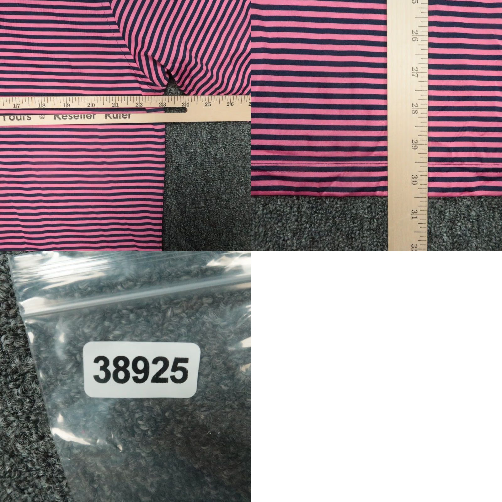 Vintage Donald Ross Shirt Polo Men M Navy Pink Striped Graphic Moisture Wicking Lightweight Tennis Golf Bagged Brand: Donald Ross Size US M / EU 48-50 / 2 - 8 Thumbnail