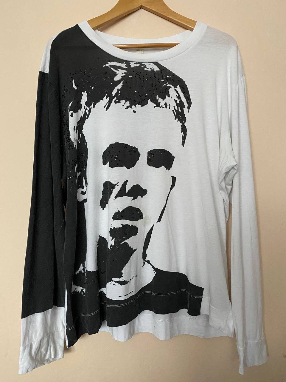 Diesel 📌 00s Diesel 'Losers' Studded Face Negative Longsleeve Shirt Size US L / EU 52-54 / 3 - 1 Thumbnail