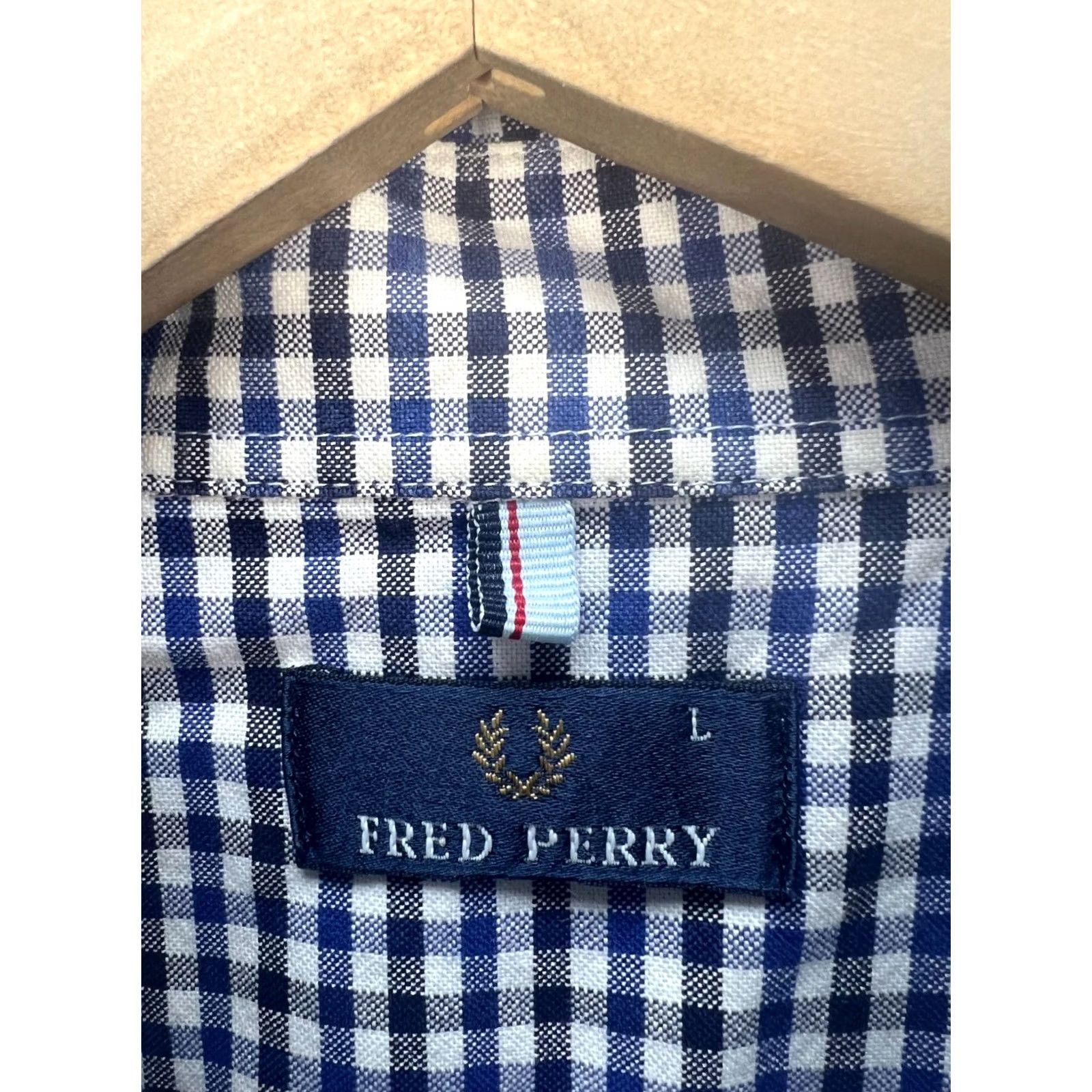 Fred Perry VINTAGE Fred Perry Shirt Mens L Long Sleeve Check Heavy Cotton Size Size US L / EU 52-54 / 3 - 4 Thumbnail